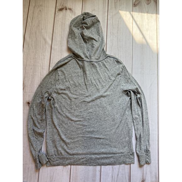 American Eagle Men’s Lightweight Hoodie Size Médium Gray Long Sleeve Pullover - Picture 4 of 4